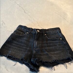 Black Denim Women's Shorts